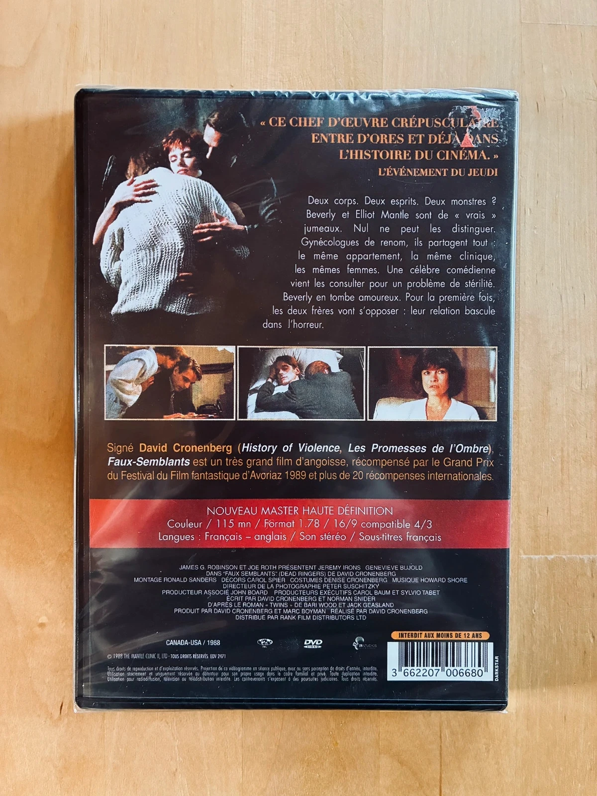 DVD Falsos Semblantes de David Cronenberg. – photo 2
